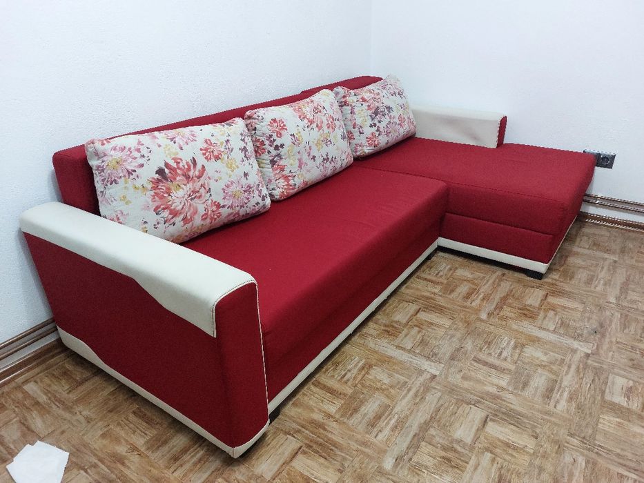 Coltar extensibil dreapta cu ladă 223 x 139 x 85 cm