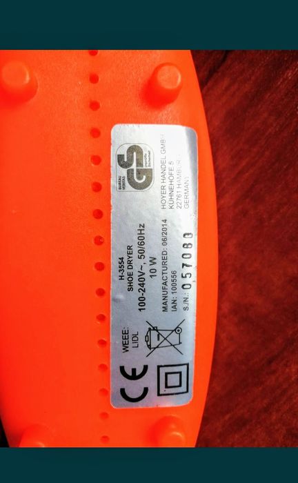 Dispozitiv de uscare a încălțămintei