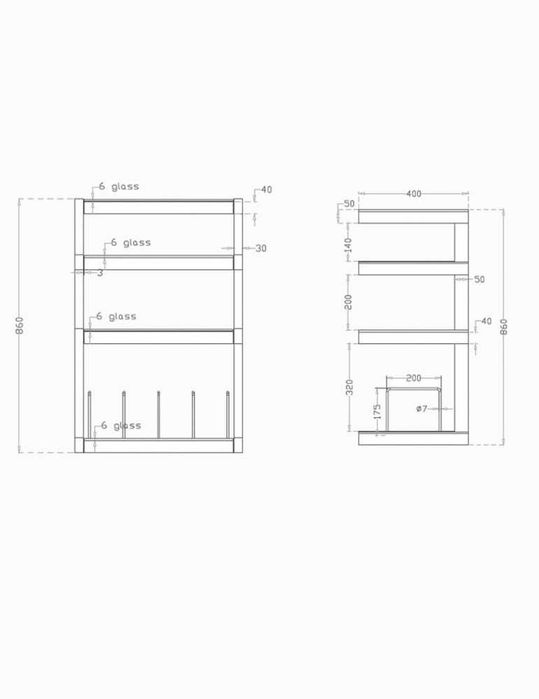 Mobilier rack cu suport pentru viniluri