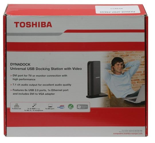 BEST Toshiba Dynadock USB Docking Station with DVI Port Audio Lan