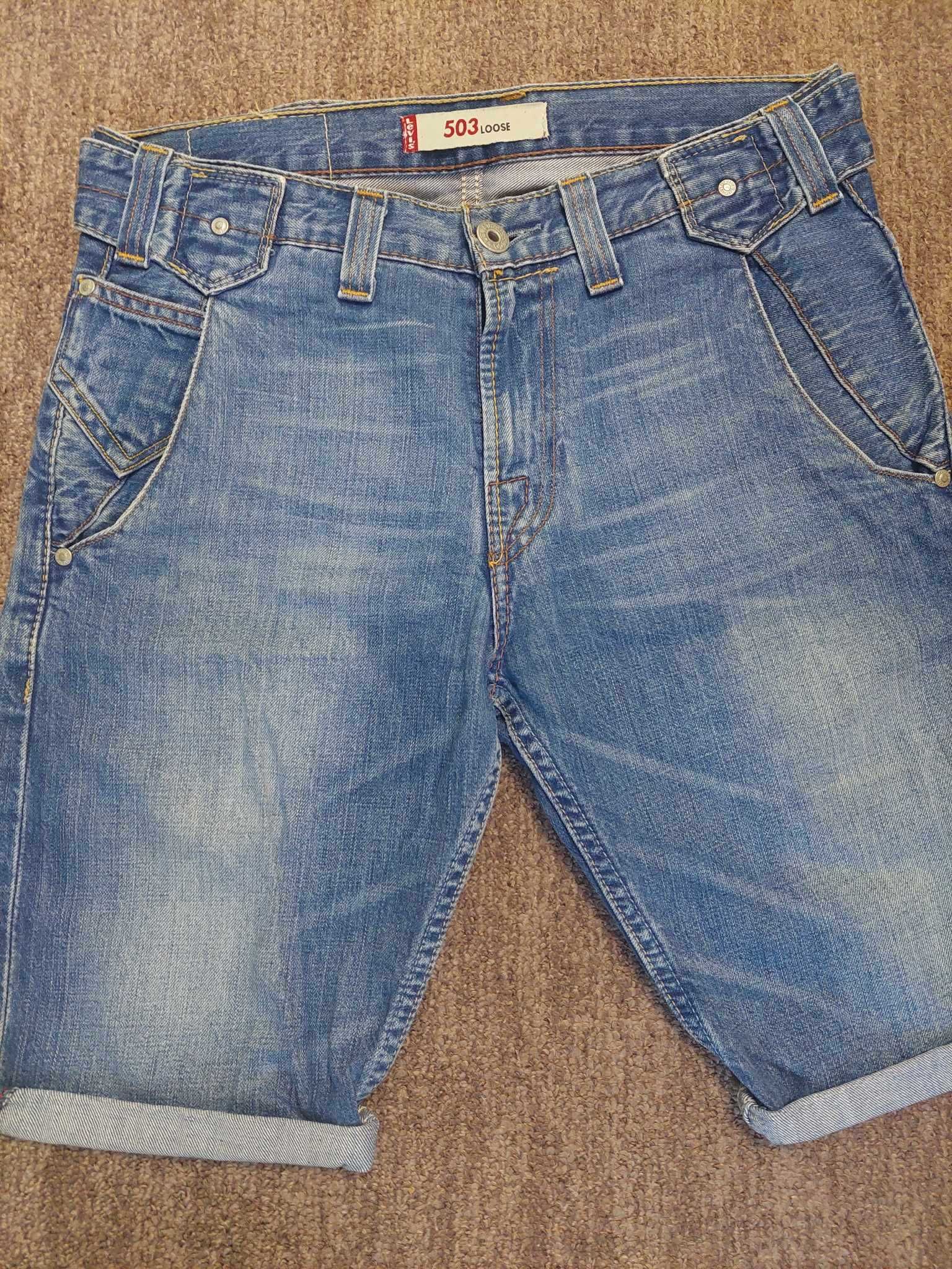 blugi scurti barbati 30 Replay, Energie, Levi's, Zara