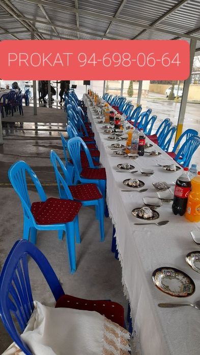 Prokat Plastmassa Stol Stul Chinni idishlar Qozon oʻchoq Prokat berami