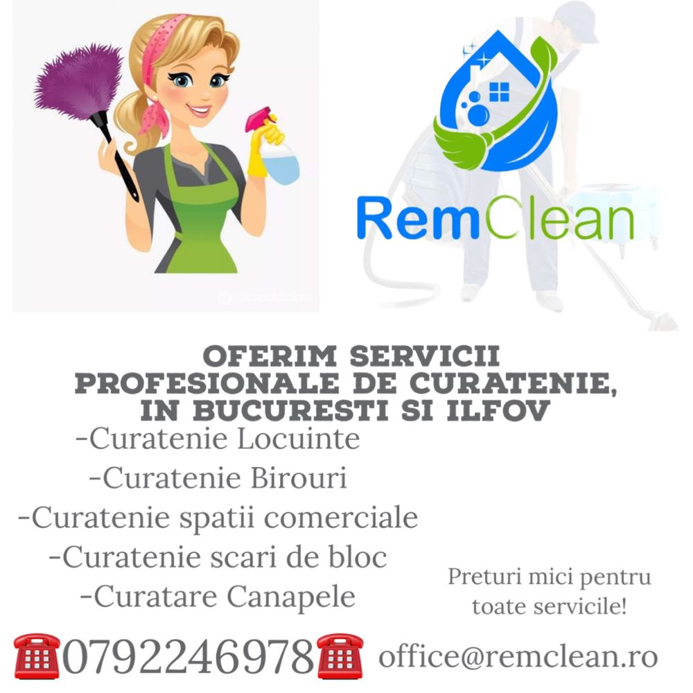 Oferim servicii de curatenie in Bucuresti si Ilfov