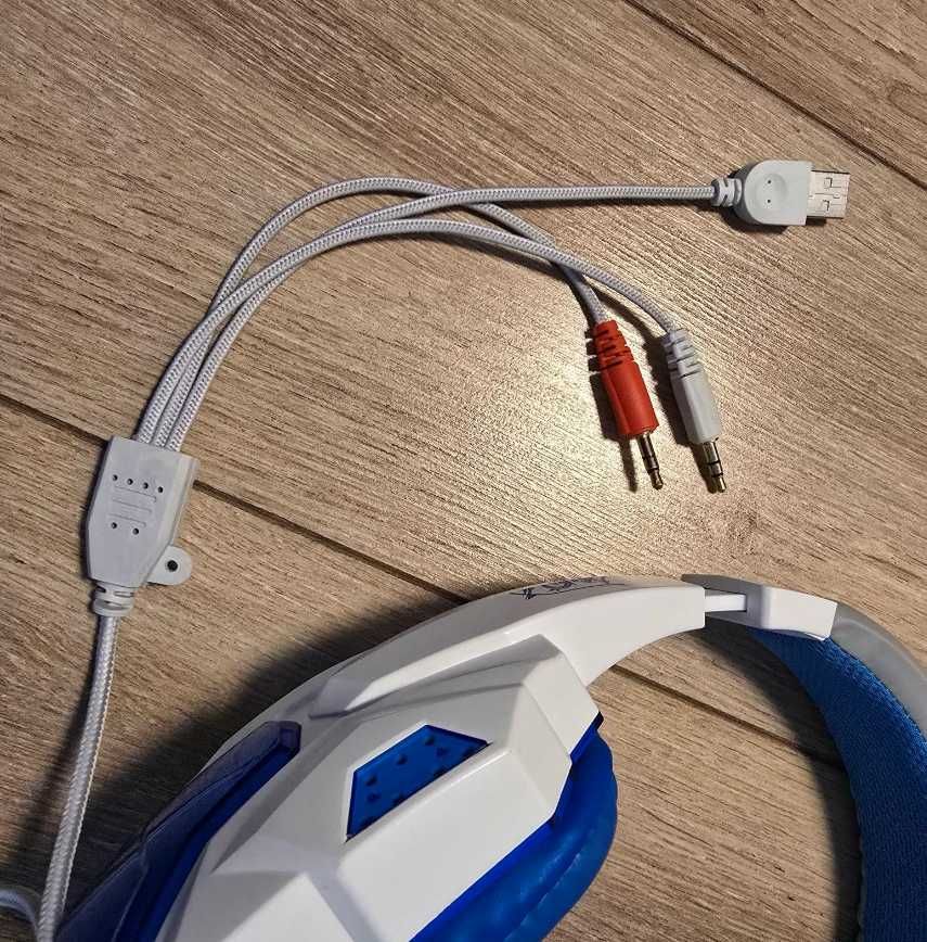 Casti Gaming, Soyto SY830MV, Lumina LED, Izolare Fonica, Difuzor 40 mm
