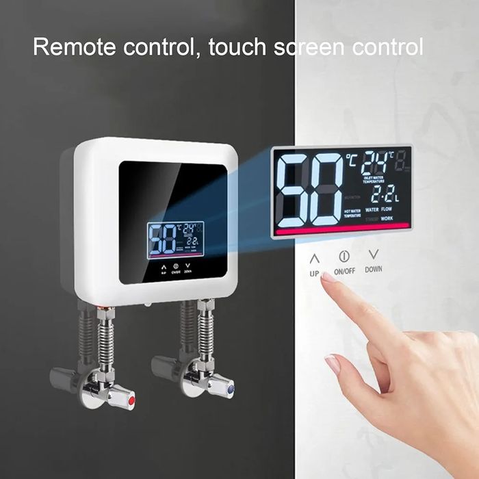 Мощен 7,5KW бойлер с дисплей и дистанционно управление.