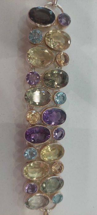 Bratara spectaculoasa din argint 925 cu pietre naturale !!!