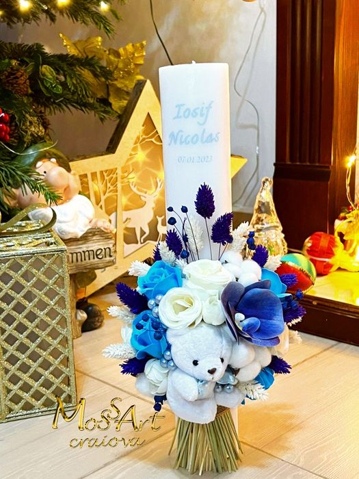 Lumanari personalizate botez