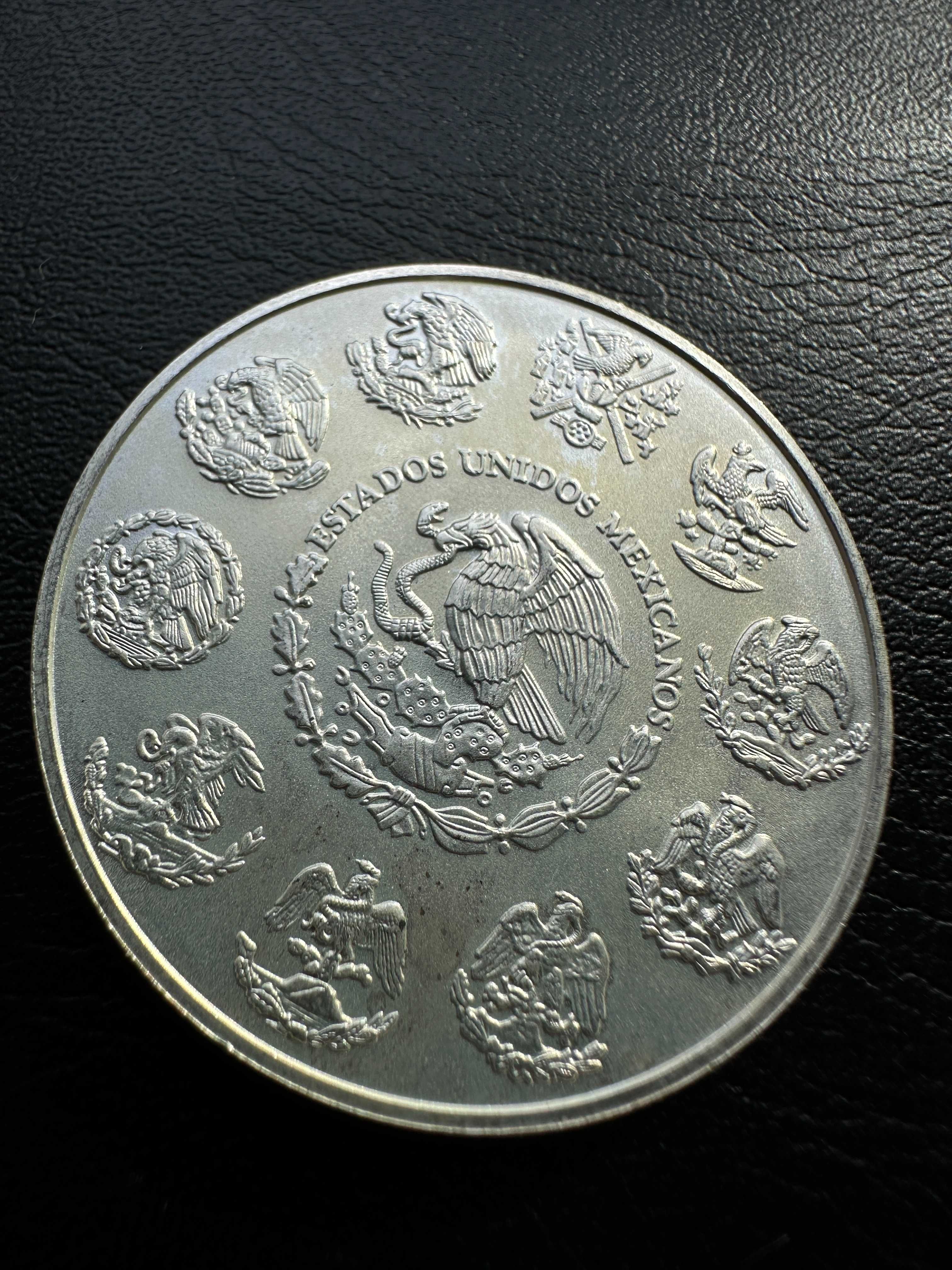 Ангел на свободата сребърна монета Мексико  1 OZ