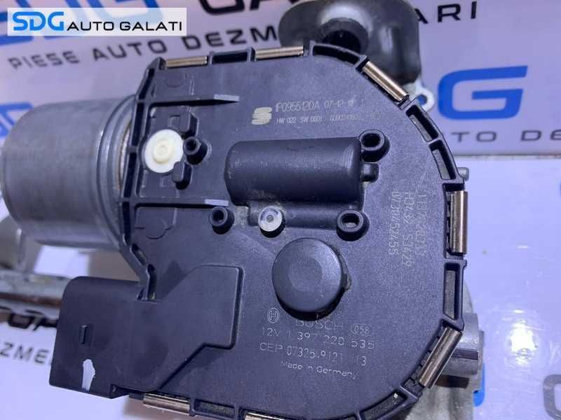 Ansamblu Motoras cu Brat Brate Stergator Stergatoare Parbriz Dreapta Seat Leon 1P 2006 - 2010 Cod 1P0955024B 3397020918 1P0955120A 1397220535