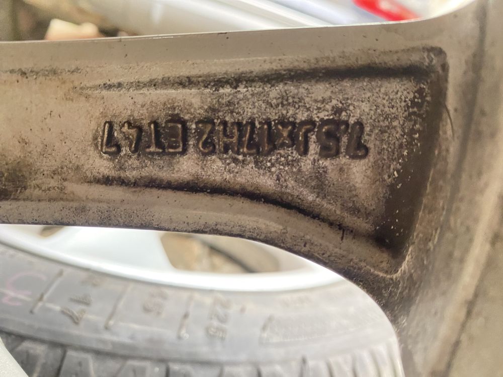 Оригинални алуминиеви джанти за Mercedes w204 17X7.5j ET47