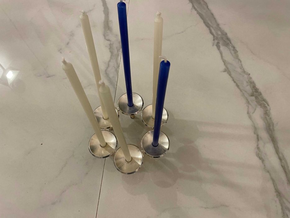 Caesar Stoffi & Fritz Nagel spaceage suport lumnare design rar arta