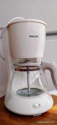 Кофеварка капельная Philips  hd7447, белая, в упаковке,  с гарантией
