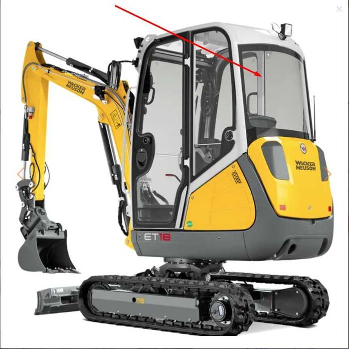 Parbriz/Geam/Luneta pt WACKER NEUSON ET18,ET20,ET24