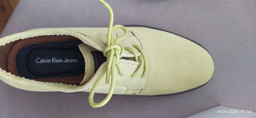 Продаю новые замшевые мужские туфли Calvin Klein 42 размера