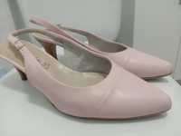 Летние женские туфли-лодочки в розовом