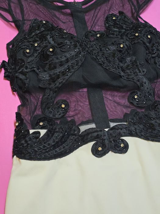 Официална рокля с дантела - S