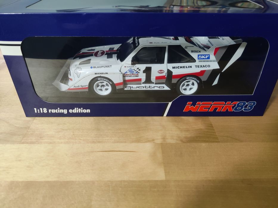 Macheta Audi Sport quattro S1 E2 Winner Pikes Peak 1:18 WERK83