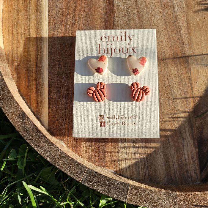 Cercei handmade din lut polimeric