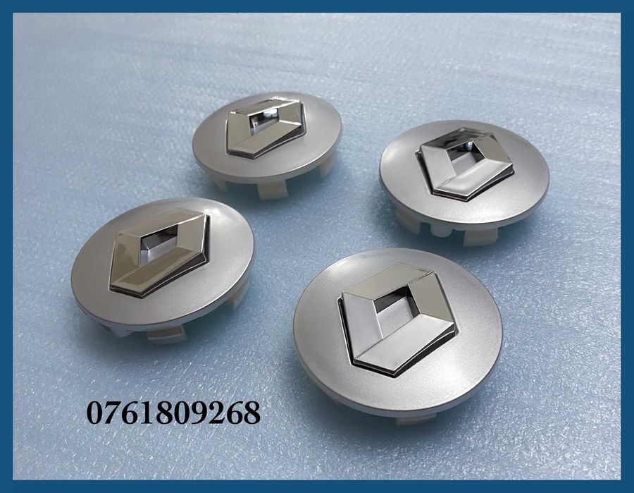 Set 4 capace gri 57mm jante aliaj Renault