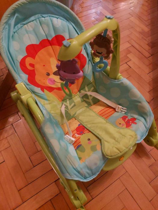 Бебешки шезлонг/люлка "Приказен свят" на Fisher Price