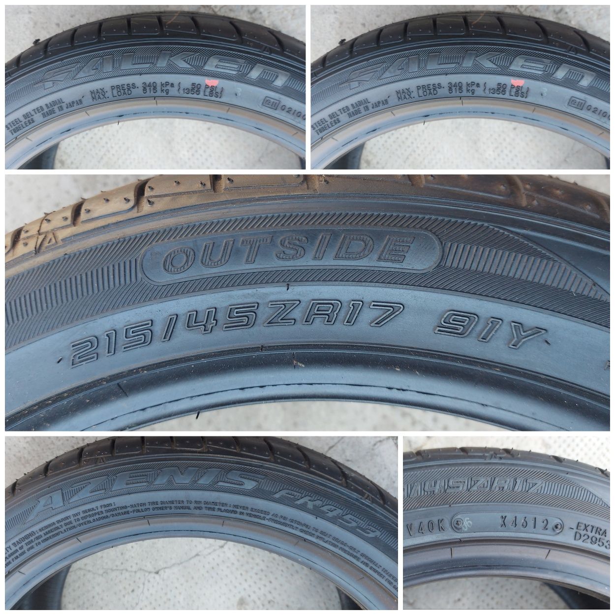 O bucată 215/195 45/55 R17/16 vară - una Pirelli Falken Hankook