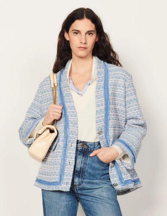 Синьо сако Sandro