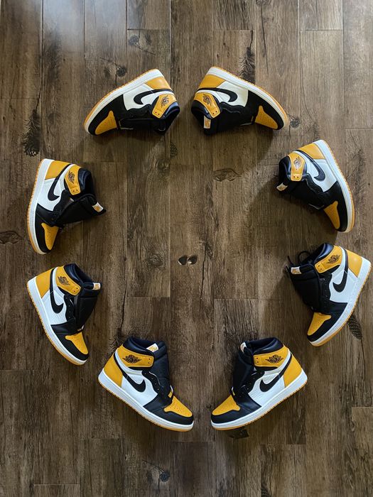 Nike Jordan 1 Taxi Yellow Toe