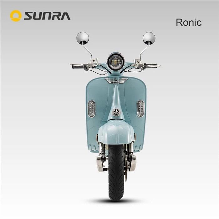Scuter Electric 3000w Luxury Classic Retro Blue
