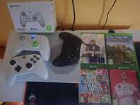 Xbox one s Alb 1Tb, 3 controllere,4 jocuri