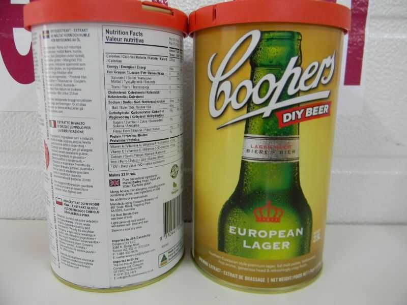 Kit/Extract Malt bere Coopers European Lager si alte tipuri