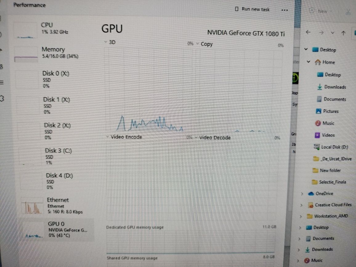 PC statie grafica NVIDIA GTX 1080TI/Ryzen 7 3800X 16GB ram