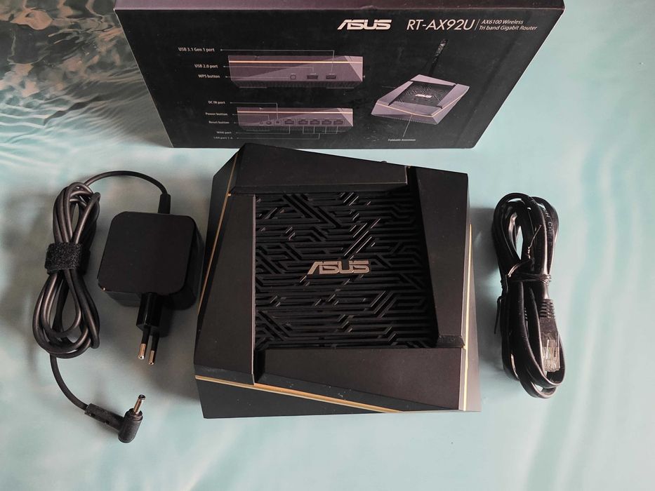 Рутер ASUS RT-AX92U AX6100 Tri-Band WiFi 6 (802.11ax) Game Smart Home