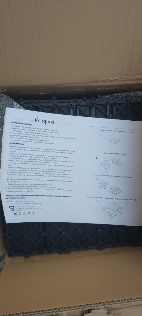 Plăci de terasă SAM WPC Plastic, Set de 11 pentru 1 m², dim placa 30 x