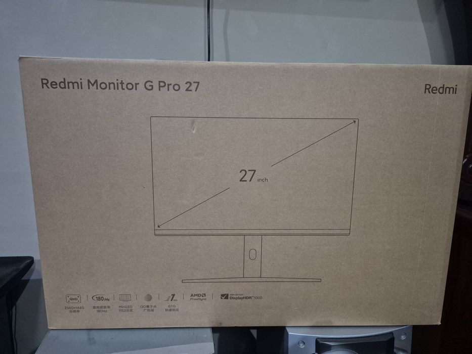 Игровой Монитор Redmi G Pro 27 |180Hz|2K QHD|2560x1440|Mini LED|.