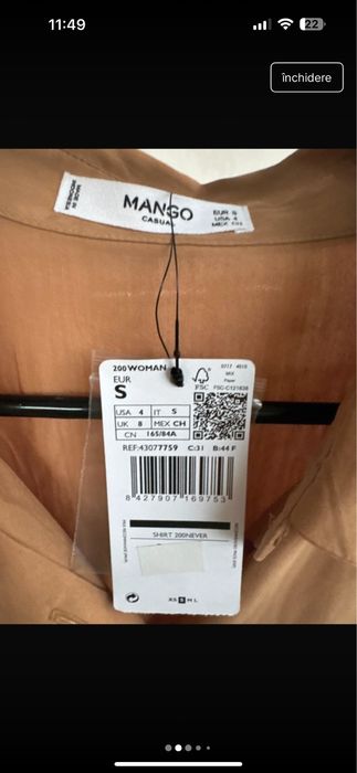 Camasa Mango noua