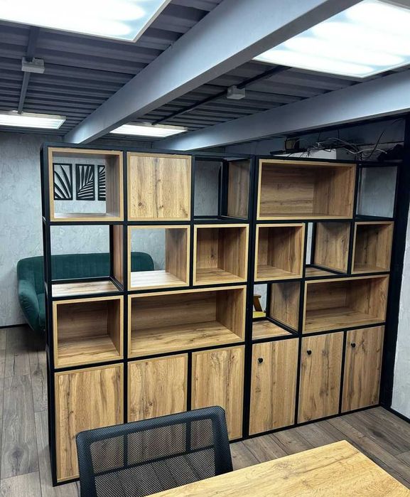 Офисы под ключ, столы, стеллажи, тумбы, шкафы, консоли, перегородки