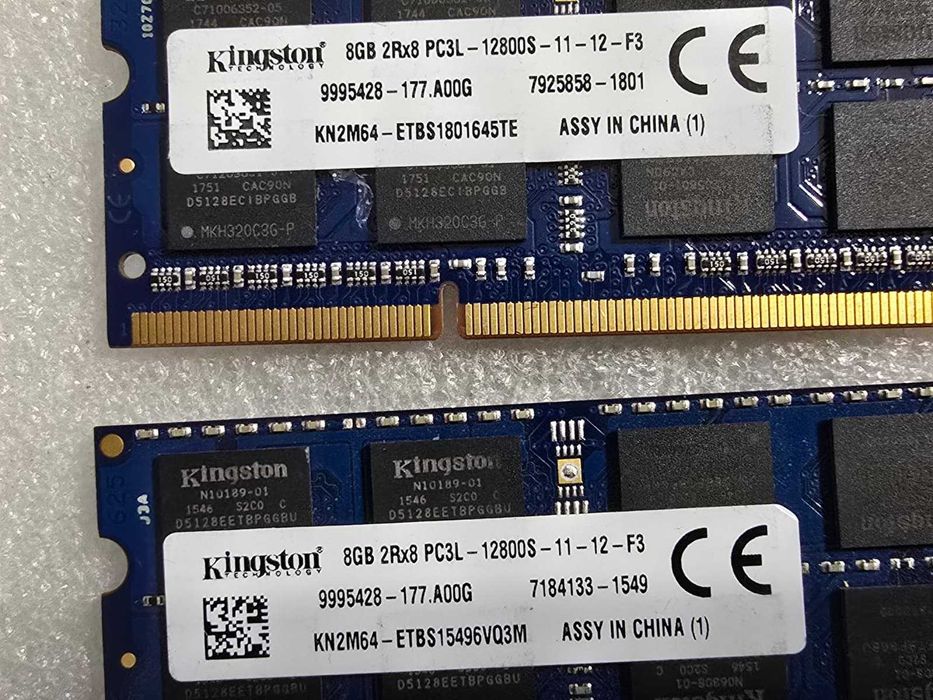 Kit memorie RAM laptop Kingston 16GB (2 x 8GB) 1600MHz DDR3L 1.35V