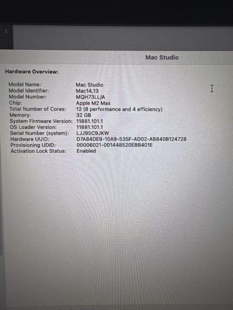 Apple Mac Studio M2 Max
