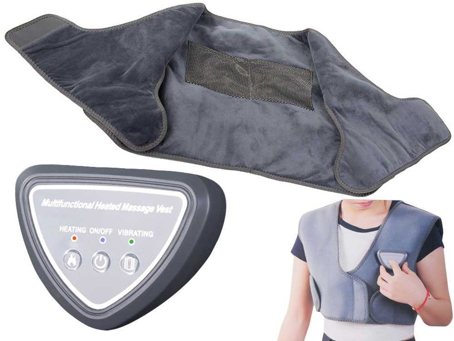 Vesta electrica cu incalzire pe 3 niveluri si masaj relaxant USB