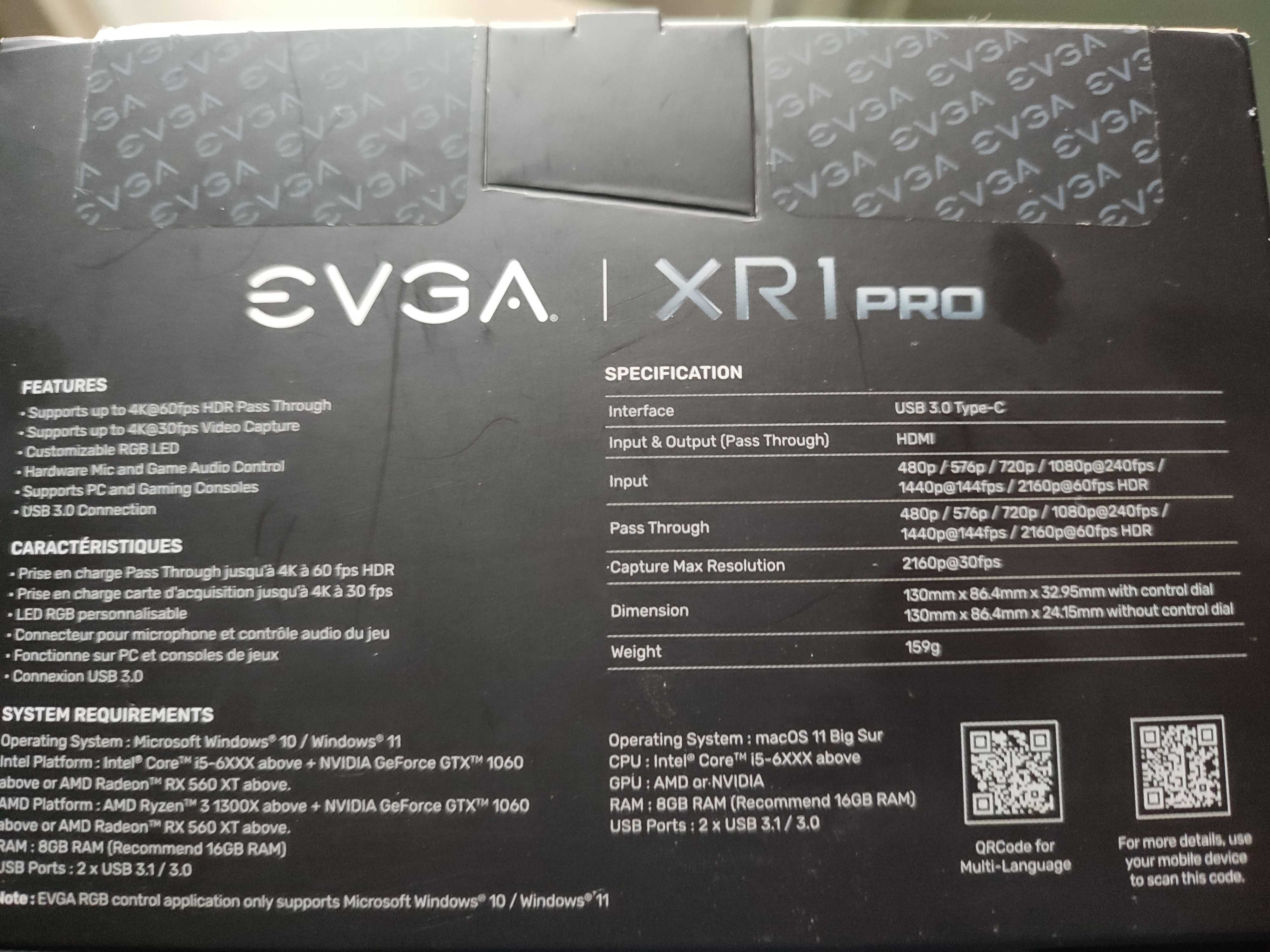 Evga XR1 Pro capture card капчър карта