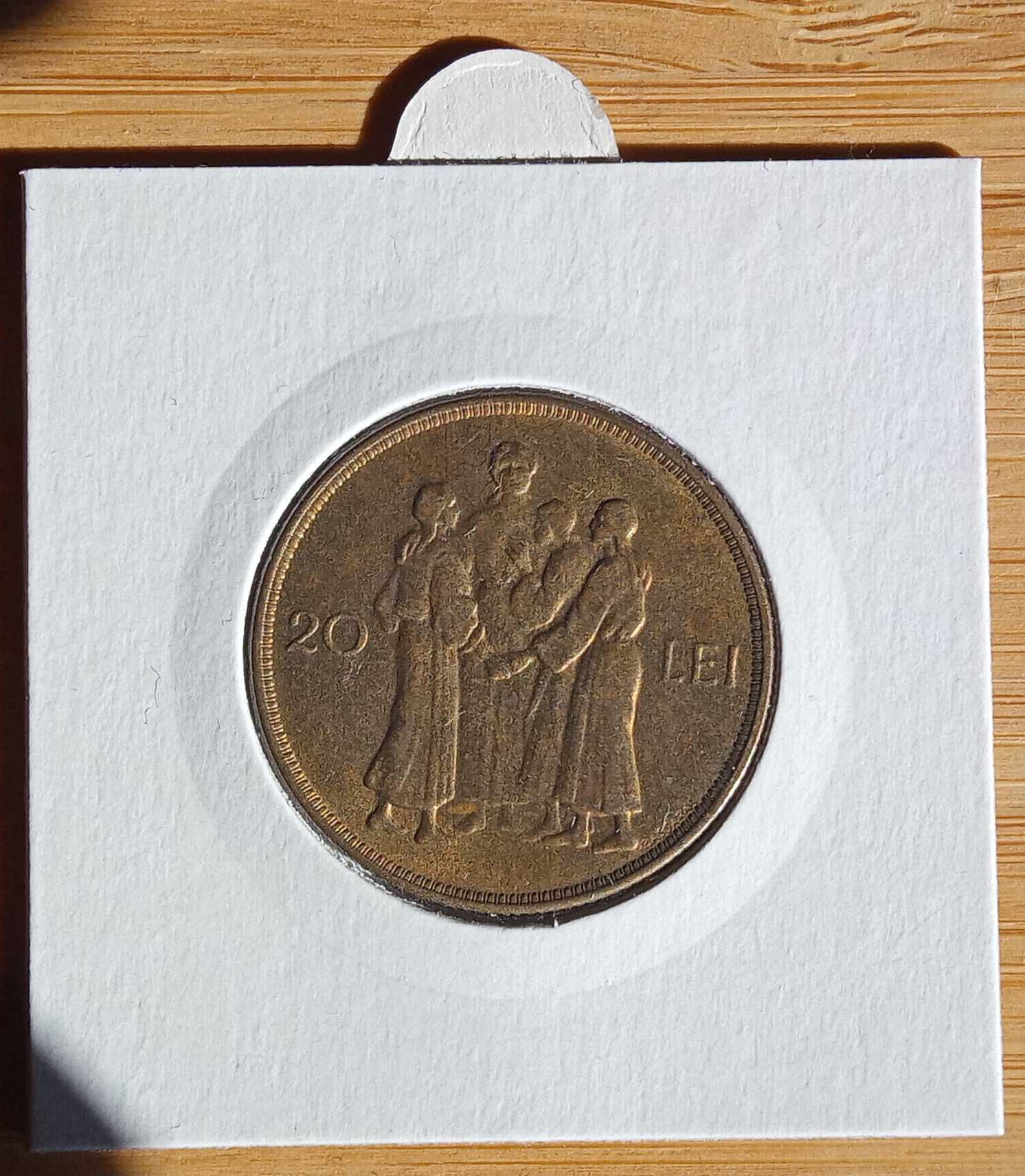 20 леи Румъния 1930 година Хора крал Михаи I