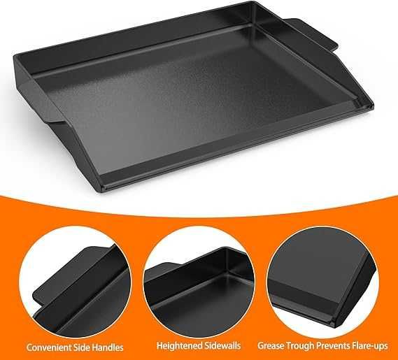 Placă de grătar universală din fontă, 47.2×35.5,gaz ,carbune