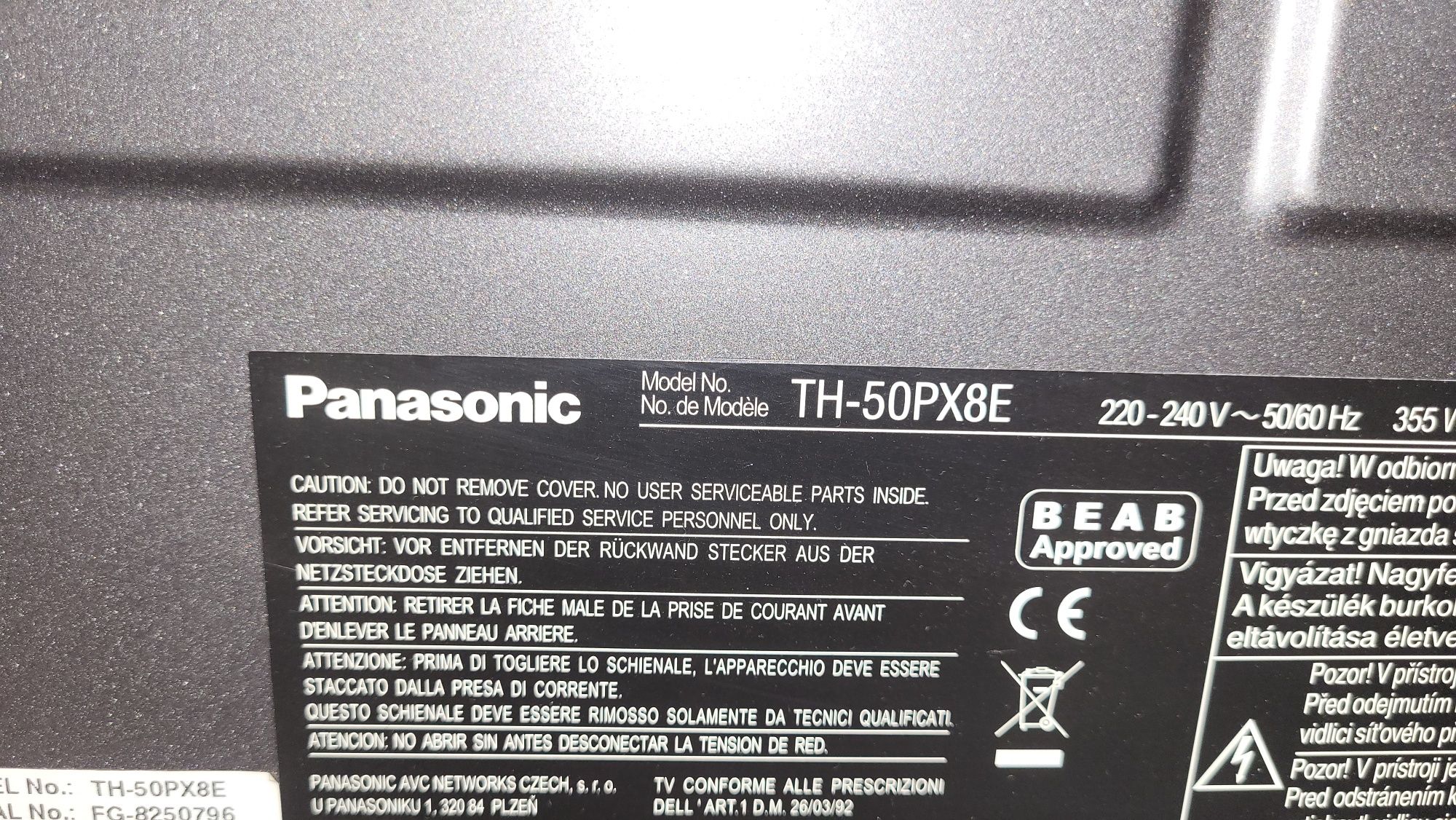 Plasma tv Panasonic Viera 130cm