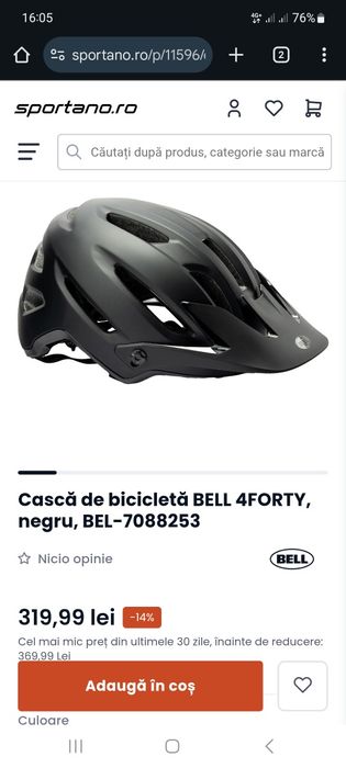 Cască de ciclism BELL 4FORTY, mărimea L 58-62 cm