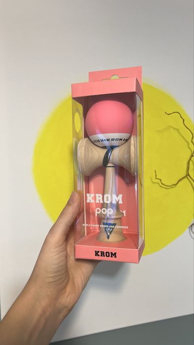 Kendama Krom pop rubber pink noua roz