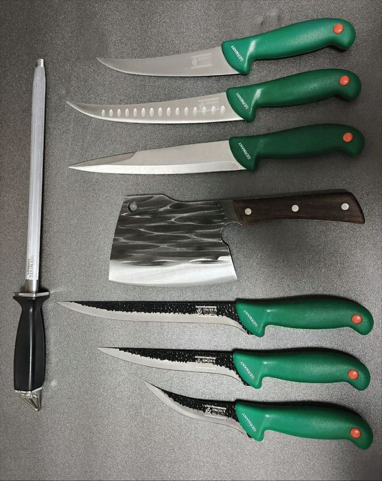 SET Cutite Macelarie 8 piese Germany Green
