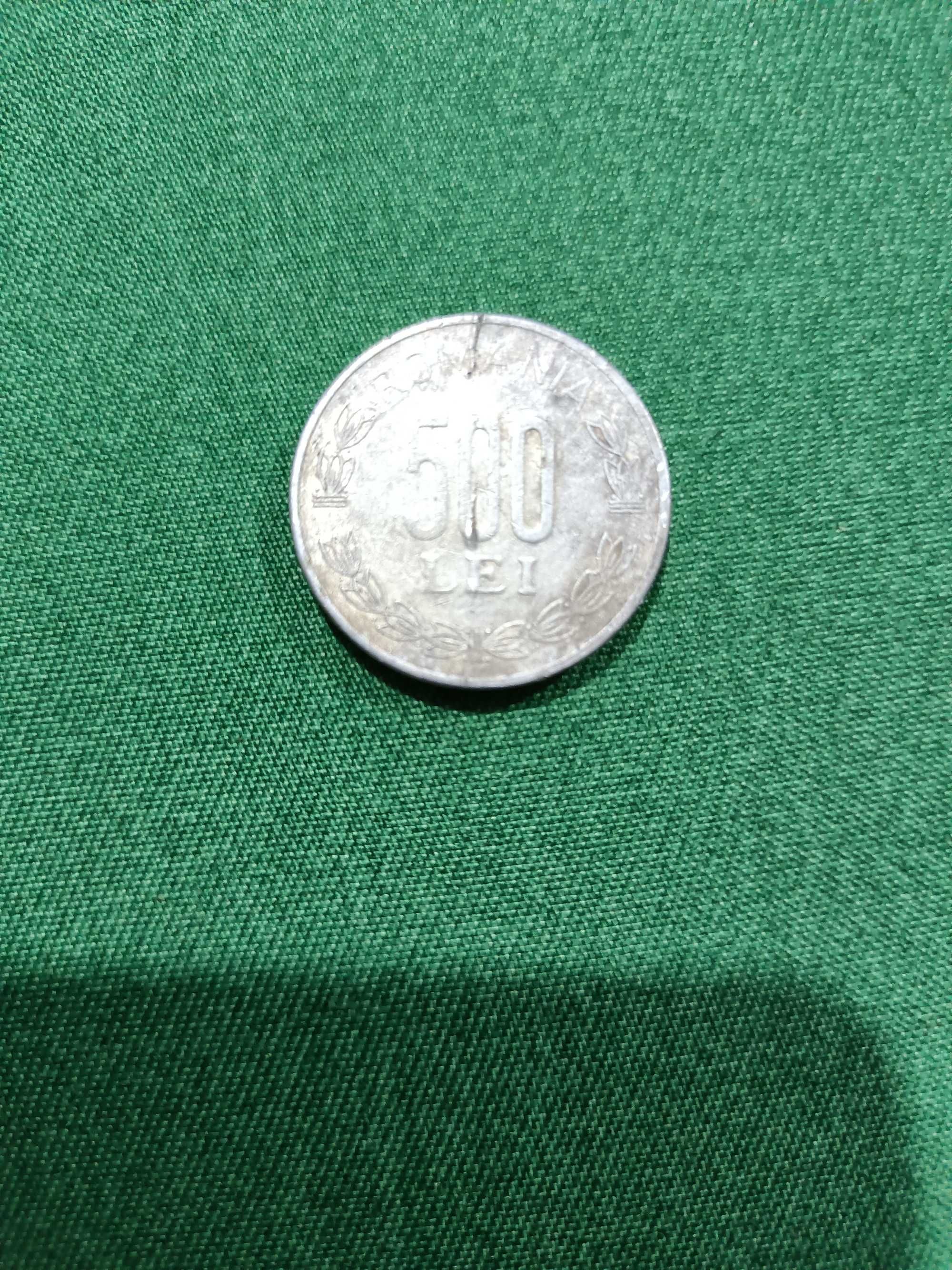 Monedă 500 de lei veche din anul 2000