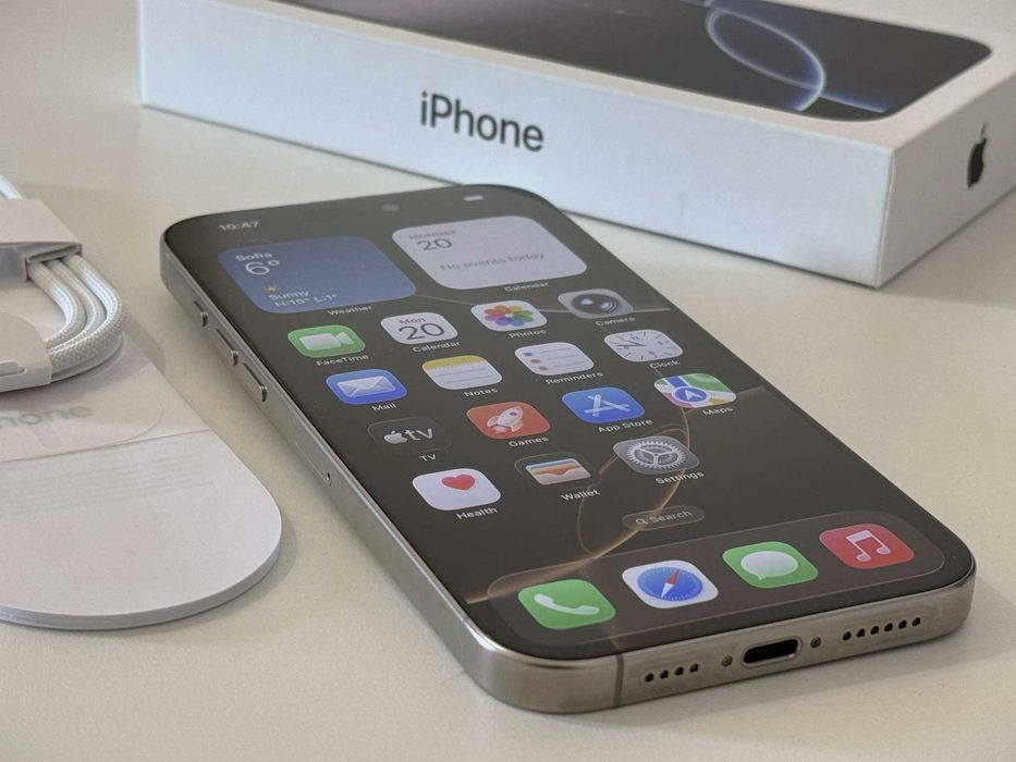 Бартер!Като НОВ! iPhone 16 Pro Max Natural Titanium
