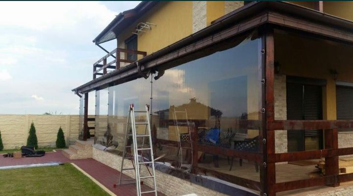 Folie PVC transparenta Cristal pentru inchidere terase si foisoare