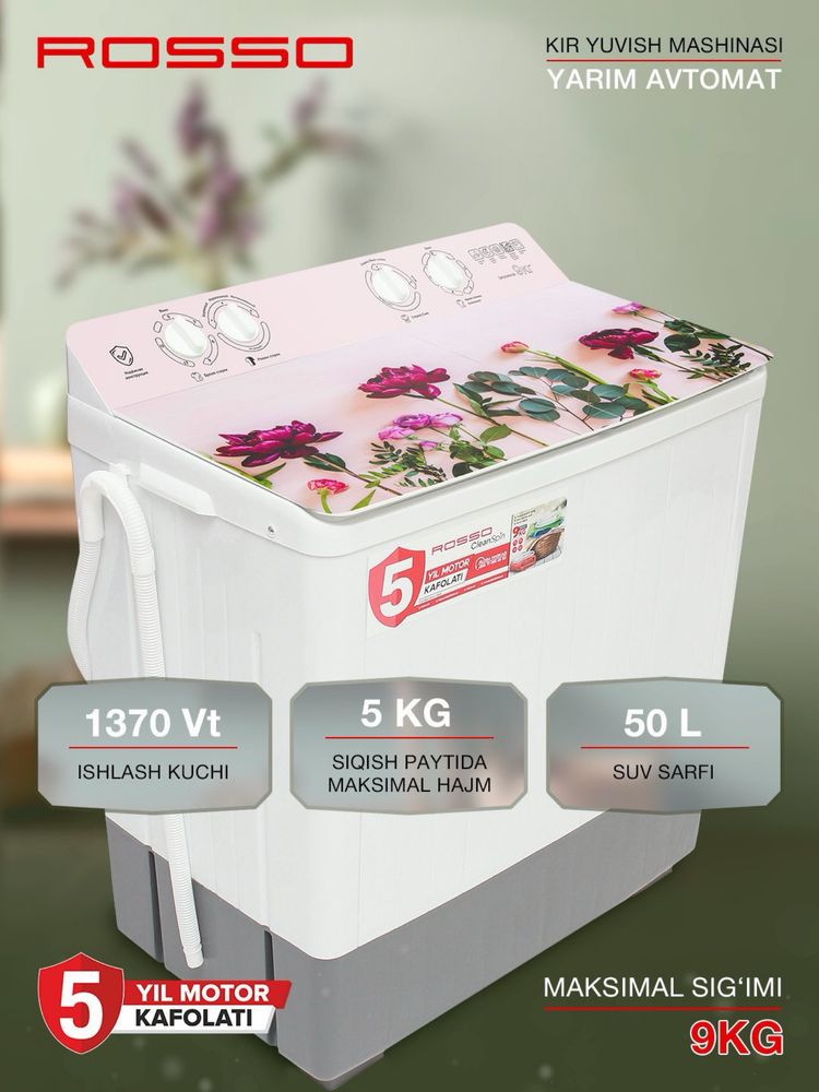 Aksiya Rosso 9Kg Polavtomat